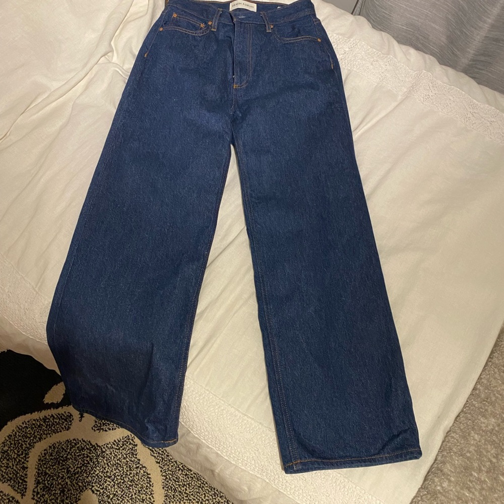 Denim Forum The Farrah high rise wide leg jeans